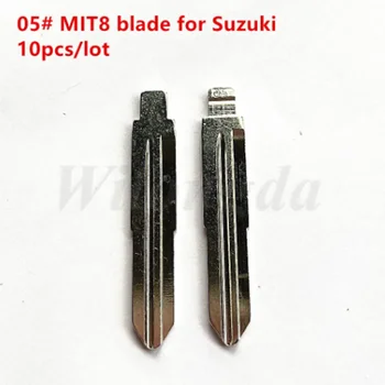 10 бр./лот #05 Замяна металът тип MIT8, неразрезное завъртащо се на острието на дистанционното на ключа KD за Suzuki Wagon R на Chevrolet Spark