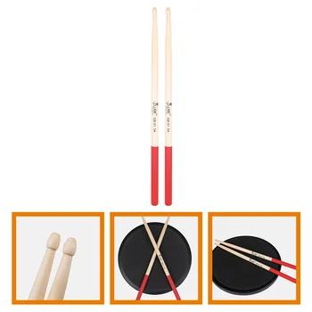 1 чифт дървени барабанни пръчки, ударни пръчки, принадлежности за ударни инструменти
