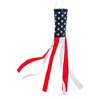 Ветрозащитный Чорап С Флага На Сащ, Американски Патриотични Украса, Външно Выцветающее Украса С Патриотическими Звезди И Ивици За Палуби