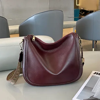 Дамски чанти през рамо от естествена телешка кожа GPR, Безплатна доставка, ретро-женствена чанта-прашка, женствена чанта през рамо, Луксозна странична чанта