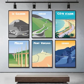 Печат Върху Платно Mont Ventoux Етикети На Стената Плакат Домашни Подаръци На Приятели Щампи-Важните Си Препечатки С Изображение На Анимационни Герои На Комикси Снимки