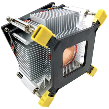 Охлаждане вентилатор на cpu охладител 1366 2011 1155 4- Болт радиатор за контрол на температурата и скоростта за X58 X79