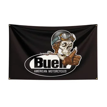 Флаг Buells размер 3X5 фута, банер мотоциклет с принтом от полиестер за декор 1