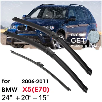 Чистачки Предни Комплект Четки Задна Чистачки За BMW X5 E70 2006-2011 2010 Предното Стъкло, Предното и Задното Стъкло 24 