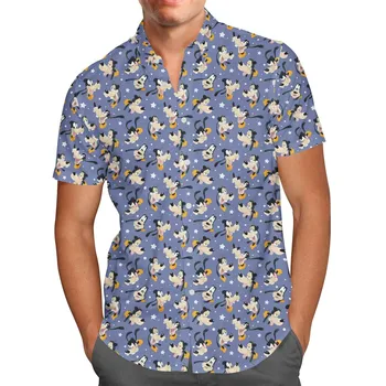 Хавайска риза Goofy Куче Мъжки 2023 Лятна нова риза Мода 
