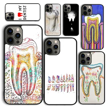 Сладък Калъфи За Мобилни Смартфони Dentist Teeth Celular За iPhone 15 14 12 13 mini 11 Pro MAX XR XS 6S 7 8 Plus SE2020 на Корпуса Fundas