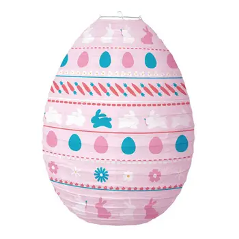 За многократна употреба празничен фенер, цветно великденско яйце, cartoony заек, хартиени фенери за декорация на партита, аксесоари за дома на Ден честит Великден