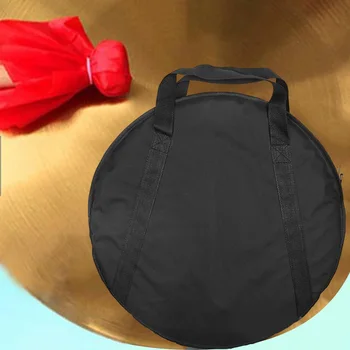 чанта за чинии от плат Оксфорд, 1 бр. чанта-калъф от плат Оксфорд, 21 инча, три джоба, Подвижна преграда 52 cm/57 cm, Black раница, аксесоари за ударни инструменти