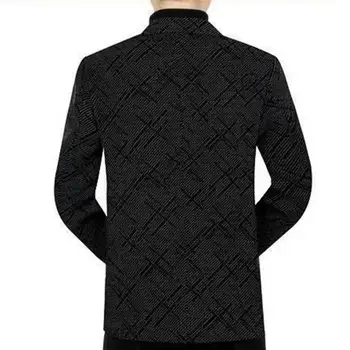 Модерен мъжки връхни дрехи-Дебела топла жилетка, мъжки яке с отложным яка, однобортный дизайн, голям размер, подходящи за ежедневието