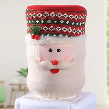 Мека здрав капак, за кофи с Капак, за да се кофа на Дядо Коледа Празнична декорация за дома Капак за кофи за пиене на Дядо Коледа Cartoony Снежен Прах
