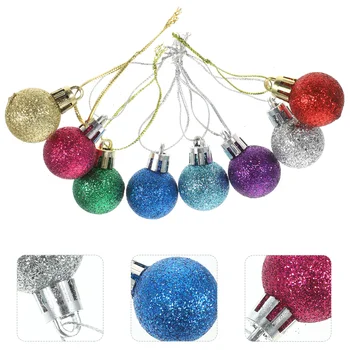 Коледна декорация от блестящи топки, на мини Нечупливи коледни топки-украшения, Коледни Миниатюрни мъниста, Коледна елха