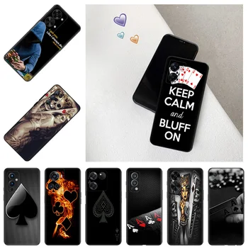Калъфи за телефони OnePlus Nord CE 3 2 Lite 5G в n100 N30 N10 N20 ACE 11 10 Pro 9 8 7 7T 8T Poker ACE Череп Мека Защита От Падане