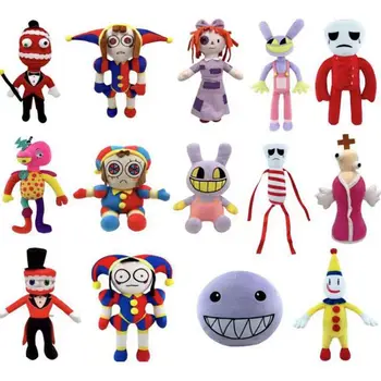 18-43 см Kawai, Страхотна Цифров цирк плюшен играчка, Мека играчка Плюшен, Страхотна цифров цирк анимационна кукла-клоун