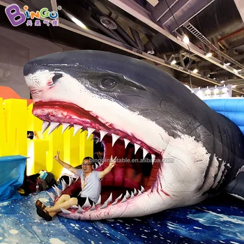 Индивидуални Грешки Акула с размер 5x3.7x3 м За реклама на бижута /Надувное Морско животно с глава на акула за продажба на Играчки