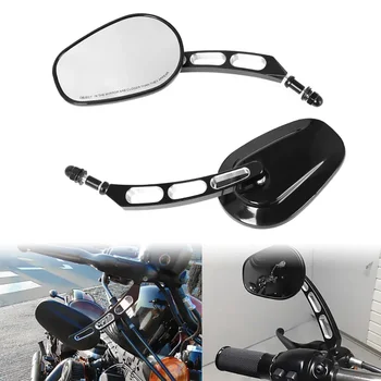 Задното Странично Огледало Дясно на Ляво мотоциклетни огледала За Harley Sportster 883 1200 48 CNC Алуминий Мотоциклетни Огледала за Обратно виждане Стъкло