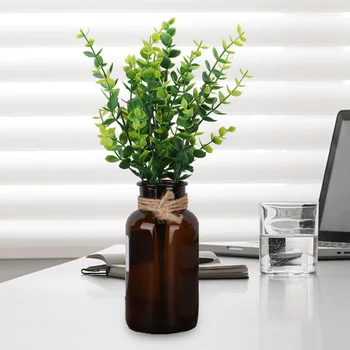Изкуствени пластмасови растение с мини-листа, трева за Ландшафтната офис и декорация на дома