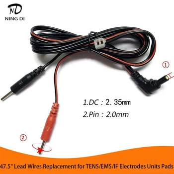 Подмяна на подводящих кабели 45 инча за електроди ДЕСЕТКИ EMS//IF, уплътнения /∅ 2 мм контактни кабелни конектори (2 бр)