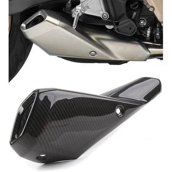 Сега Въглеродни Влакна За Honda CB650R 2019 2020 2021 Капак на ауспуха Топлинен Щит Протектор за Защита От Горещи Черупки