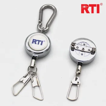 Гребец RTI RTI-AS39 Метална тока от неръждаема стомана, Телескопична Обтегач, Риболовен инструмент за защита срещу загуба на