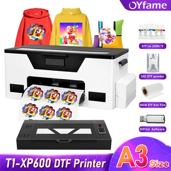 OYfame XP600 DTF Принтер Директно За печат impresora dtf l1800 r1390 dtf печатна машина за печат на тениски, джинси облекла, тъкани
