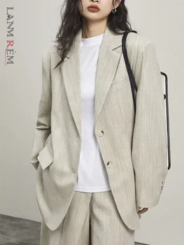 [LANMREM] Корейски Вариант на Женското Блейзър С Дълъг ръкав И Однобортным палто Модерен Топ 2023 Пролетно Модни Дрехи 26D21