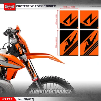 Винилови стикери с участието на Кунг-фу MX Състезания, набор от стикери за предната вилици за MX Dirt Bike, оф-роуд мотоциклети, мотокрос, 4 бр.