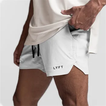LYFT Быстросохнущий Многофункционален Джобен размер И Шорти за бягане във фитнеса, фитнес, бодибилдинг, мъжки Спортни панталони за джогинг