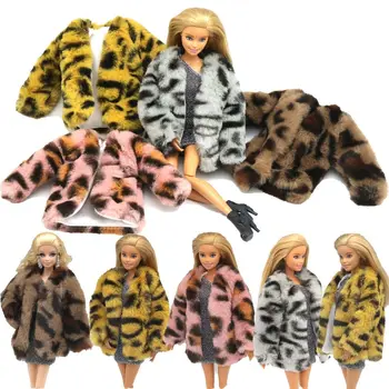Ежедневни облекла, куклено плюшевое палто, висококачествено многоцветное куклено палто 