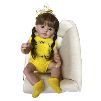 22-Инчовата Кукла Бети Baby Reborn Bebe muñecas Може да Вземе Душ bonecas Реалистично реборн Сладки Кукли Ръчно изработени Подаръци За Рожден Ден