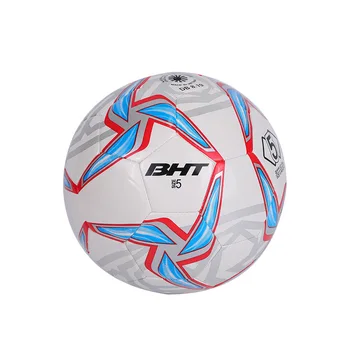 Размер 4 Размер на 5 Футболна топка от разпенено PVC, изработена машинното начин, устойчив на абразия противоскользящий тренировъчен футболна топка За деца и възрастни, за използване на закрито и на открито