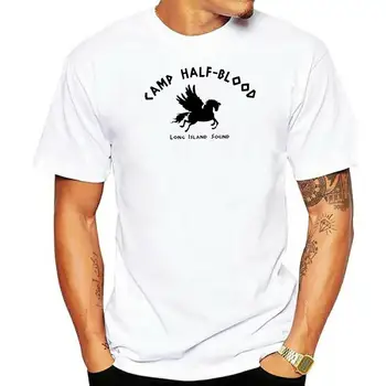 Тениска one yona Percy Jackson Тениска Лагер Half Blood с графичен дизайн, сладка тениска с къс ръкав, мъжки класическа тениска 6xl от 100 памук