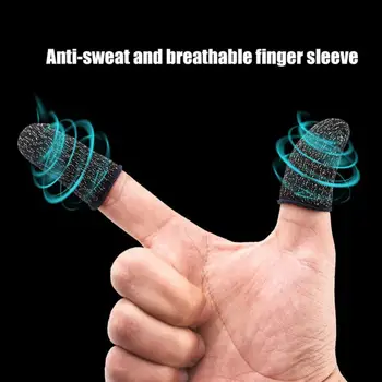 Калъф за пръста Гейм контролер за PUBG, който предпазва от пот, чувствителен, не царапающийся сензорен екран, слот пръст, ръкав за голям пръст, ръкавица черен цвят