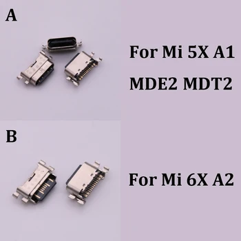 10 бр. Usb Зарядно Устройство, Зарядно устройство За Зареждане на Портове И Конектори Жак Conatct Тип C За Xiaomi Mi5X Mi A1 6X A2 MiA2 Mi6X M 5X MDE2 MDT2 M5X MA1