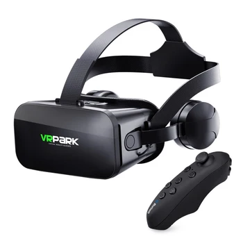 VRPARK J20 3D VR очила Очила за виртуална реалност за смартфони 4.7-6.7 Iphone Android Игри за Стерео С контролерите на слушалки